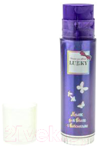 Мелок для окрашивания волос Lukky С блестками с ароматом клубники / Т18858 (фиолетовый)