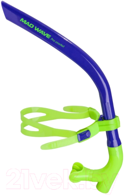 Трубка для плавания Mad Wave Pro Snorkel (синий)