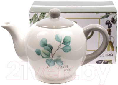 Заварочный чайник Home Line Цветущий эвкалипт / HC718R-G12