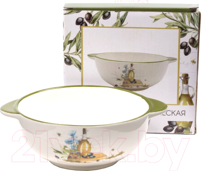 

Чаша бульонная Home Line, Оливковая ветвь / HC9384B-G55