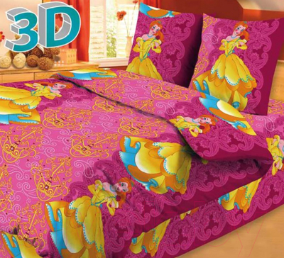 

Комплект постельного белья Avrora Texdesign, Kids Принцесса 1,5сп