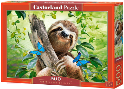 Пазл Castorland Счастливый ленивец / B-53223 (500эл)