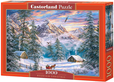 Пазл Castorland Зимой в горах / C-104680 (1000эл)