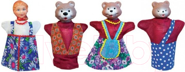 Набор кукол-перчаток Русский стиль Три медведя / 11064