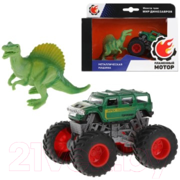 Автомобиль игрушечный Пламенный мотор Монстр трак Мир динозавров / 870531