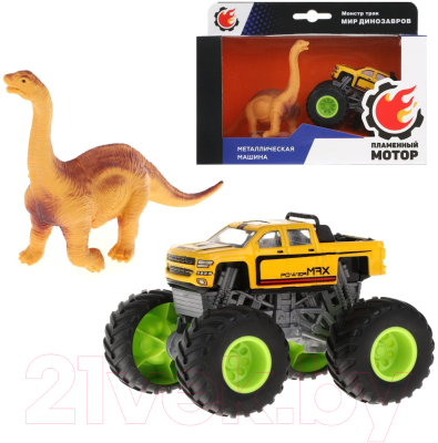 Автомобиль игрушечный Пламенный мотор Монстр трак Мир динозавров / 870533