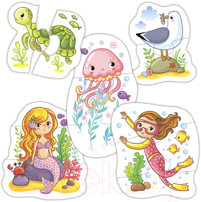 

Набор пазлов Дрофа-Медиа, Baby Puzzle На море / 3998