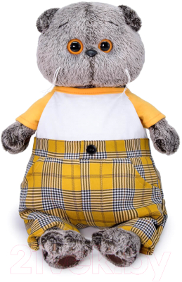 

Мягкая игрушка Budi Basa, Басик в футболке и клетчатых штанах / Ks25-190