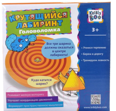 

Головоломка Kribly Boo, Крутящийся лабиринт / 70325