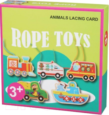 

Развивающий игровой набор Наша игрушка, Транспорт для шнуровки / zxl2019070305-37