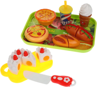 

Набор игрушечных продуктов Наша игрушка, Для резки на подносе / 2254