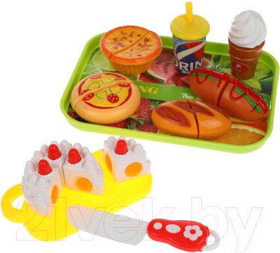 

Набор игрушечных продуктов Наша игрушка, Для резки на подносе / 2254