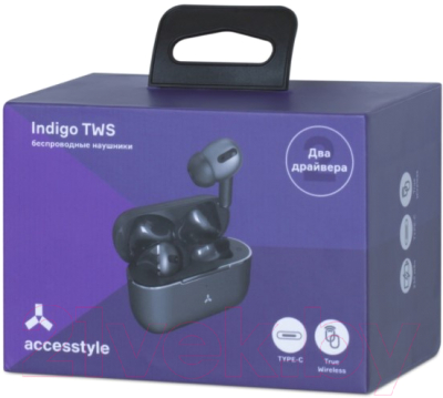 Беспроводные наушники Accesstyle Indigo II TWS (черный)