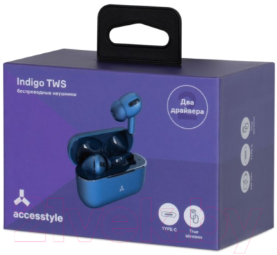 Беспроводные наушники Accesstyle Indigo II TWS (синий)