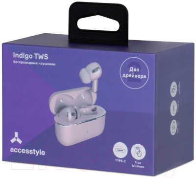 Беспроводные наушники Accesstyle Indigo II TWS (розовый)