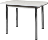 Обеденный стол Анмикс Раздвижной ИП 01-450000 110x70 (пластик, белый) - 