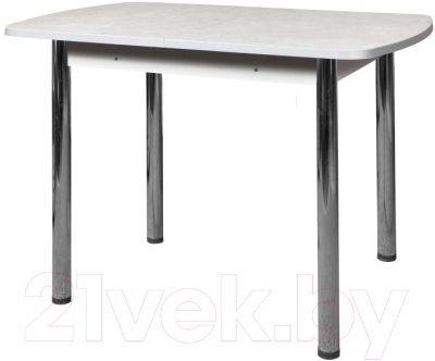 Обеденный стол Анмикс Раздвижной ИП 01-450000 110x70 (пластик, белый)