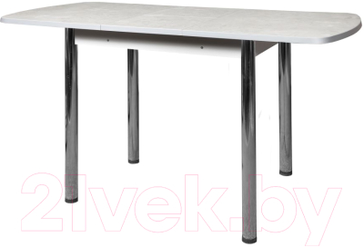 Обеденный стол Анмикс Раздвижной ИП 01-450000 110x70 (пластик, белый)