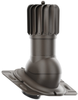 Выход вентиляционный на крышу Krono-Plast PNOU H500мм D150мм (темно-коричневый) - 