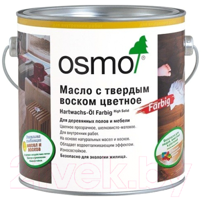 

Масло для древесины Osmo, Золотистый, Цветное с твердым воском