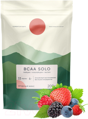 

Аминокислоты Elementica Organic, BCAA Solo / EBS002