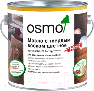 

Масло для древесины Osmo, Бесцветный, Цветное с твердым воском