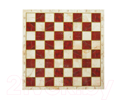 Шахматная доска Yenigun Красный мрамор XL / B00200801