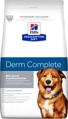 

Корм для собак Hill's, Prescription Diet Derm Complete / 605529