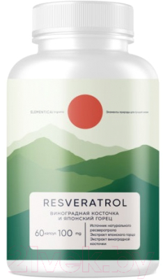 

Комплексная пищевая добавка Elementica Organic, Resveratrol / ECPS009