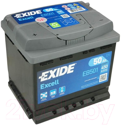 Автомобильный аккумулятор Exide Excell EB501 (50 А/ч)