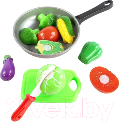 Набор игрушечной посуды Mary Poppins Учимся готовить. Овощи на сковороде / 453045