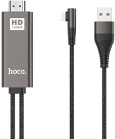 Адаптер Hoco USB UA14 Lightning (черный) - 