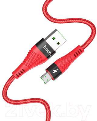 Кабель Hoco USB U53 micro (красный)