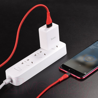Кабель Hoco USB U53 micro (красный)