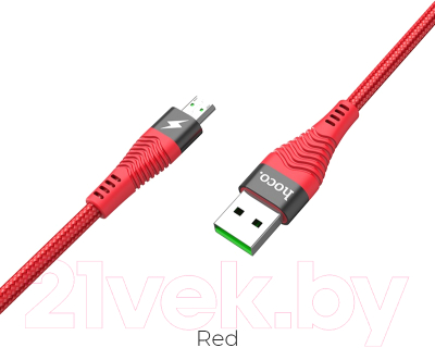 Кабель Hoco USB U53 micro (красный)