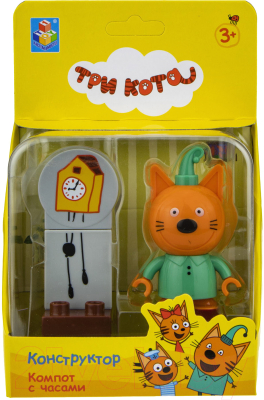 

Конструктор 1Toy, Три кота Компот c часами / Т19858