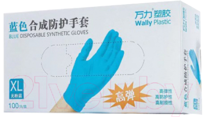 

Перчатки одноразовые Wally, Plastic