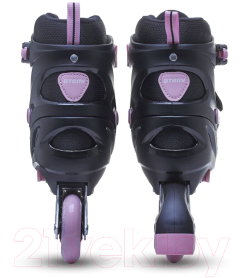 Роликовые коньки Atemi Abec-7 Carbon / AIS01AS (р-р 30-33, черный/розовый)