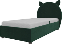 Односпальная кровать Mebelico Бриони 278 / 108838 (велюр, зеленый) - 