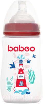 

Бутылочка для кормления Baboo, Прозрачный;красный, Marine / 3-116