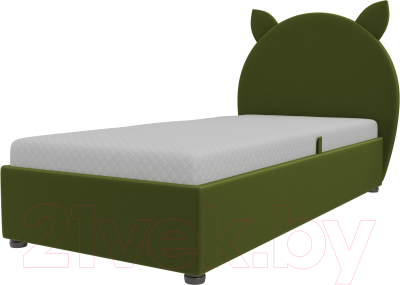 Односпальная кровать Mebelico Бриони 278 / 108845 (микровельвет, зеленый)