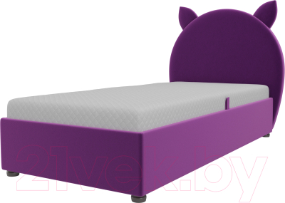 Односпальная кровать Mebelico Бриони 278 / 108849 (микровельвет, фиолетовый)