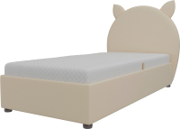 Односпальная кровать Mebelico Бриони 278 / 108854 (экокожа, бежевый) - 