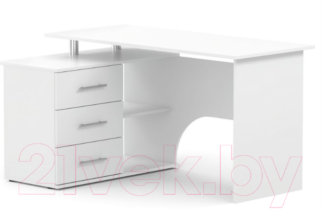 Компьютерный стол Сокол-Мебель КСТ-09Л (белый)