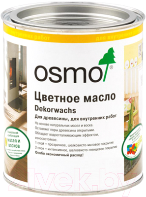 Масло для древесины Osmo Цветное прозрачное (750мл, бесцветный)