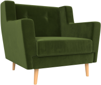 Кресло мягкое Mebelico Брайтон 279 / 108874 (микровельвет, зеленый) - 