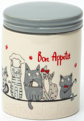 Емкость для хранения Elrington Bon Appetit Cat / 110-07142