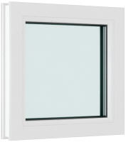 Окно ПВХ Brusbox Глухое 2 стекла (1350x1350x60) - 