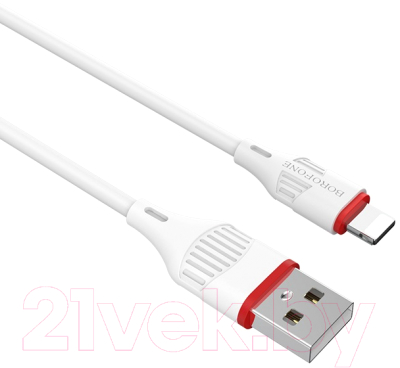 Кабель Borofone BX17 USB Lightning (1м, белый)