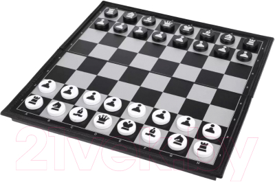 

Набор настольных игр Наша игрушка, Шахматы, шашки 2 в 1 / C09